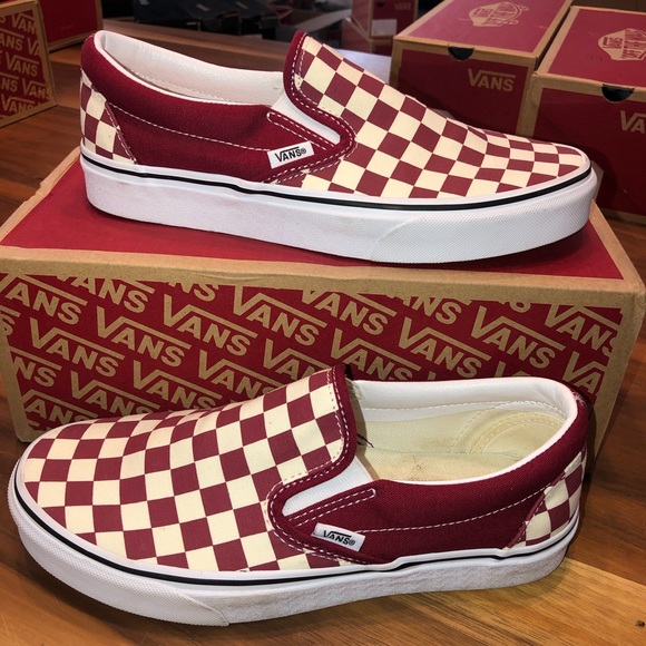 vans slip on rumba red